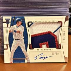 Seiya Suzuki [Material Signature] #165 Baseball Cards 2022 Panini National Treasures Prices