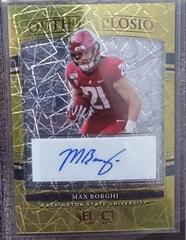 Max Borghi [Gold Lazer] #YE-MBO Football Cards 2022 Panini Select Draft Picks Youth Explosion Signatures Prices