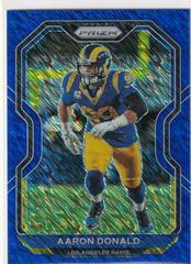 Aaron Donald [Blue Shimmer Prizm] Football Cards 2020 Panini Prizm Prices