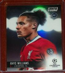 Rhys Williams [Refractor] #40 Soccer Cards 2020 Stadium Club Chrome UEFA Champions League Prices
