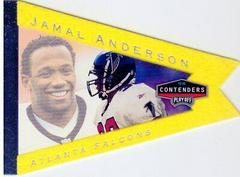 Jamal Anderson [Yellow] #3 Football Cards 1998 Playoff Contenders Pennants Prices