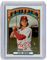 Alec Bohm Real One Autographs Baseball Cards 2021 Topps Heritage Real One Autographs Prices