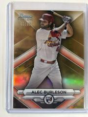 Alec Burleson [Gold] #BSR-44 Baseball Cards 2023 Bowman Sterling Prices