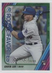 Gavin Lux [Green Refractor] #ROYF-GL Baseball Cards 2020 Bowman Chrome Rookie of the Year Favorites Prices