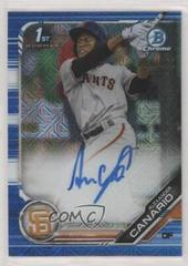 Alexander Canario [Choice Refractor] Baseball Cards 2019 Bowman Chrome Prospects Autographs Prices