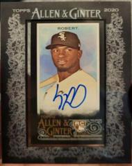 Luis Robert [X Black Frame] #MA-LR Baseball Cards 2020 Topps Allen & Ginter Mini Autographs Prices