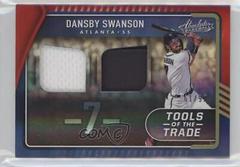 Dansby Swanson [Spectrum Red] #TTT2-DS Baseball Cards 2022 Panini Absolute Tools of the Trade 2 Swatch Prices