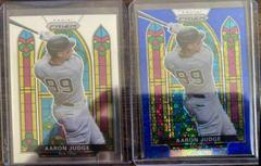 Aaron Judge [Blue Donut Circles Prizm] #SG-5 Baseball Cards 2021 Panini Prizm Stained Glass Prices