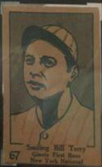 Smiling Bill Terry Baseball Cards 1928 W513 Hand Cut Prices