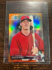 Brandon Marsh [Orange Refractor] #BCP241 Baseball Cards 2017 Bowman Chrome Prospects Prices