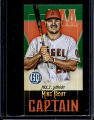 Mike Trout [Green] #CM-MT Baseball Cards 2021 Topps Gypsy Queen Captains Minis Prices