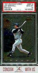 Jeff Bagwell #BBP10 Baseball Cards 1997 Bowman's Best Preview Prices