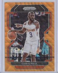 Chris Paul [Orange Wave] Basketball Cards 2021 Panini Prizm Prices