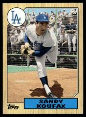 Sandy Koufax Baseball Cards 2012 Topps 1987 Minis Prices