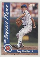 Greg Maddux #77 Baseball Cards 1992 Score Impact Players Prices