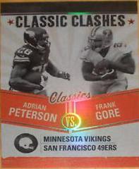 Adrian Peterson, Frank Gore #CC-15 Football Cards 2022 Panini Classics Clashes Prices
