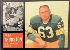Fuzzy Thurston Football Cards 1962 Topps Prices