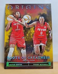 Aliyah Boston, Kelsey Mitchell [Gold] #4 Basketball Cards 2023 Panini Origins WNBA Roots of Greatness Prices