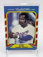 Gary Ward Baseball Cards 1987 Fleer Limited Edition Prices