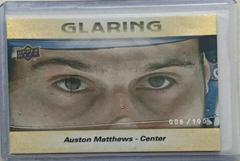 Auston Matthews [Gold] Hockey Cards 2023 Upper Deck Glaring Prices