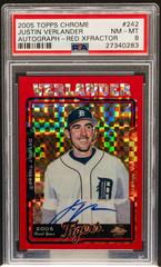 Justin Verlander [Autograph Red Xfractor] #242 Baseball Cards 2005 Topps Chrome Prices