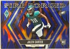 Jalen Carter [Blue] #FF-10 Football Cards 2023 Panini Phoenix Fire Forged Prices