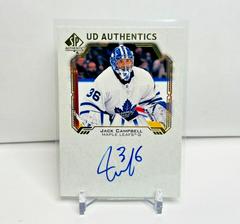 Jack Campbell Hockey Cards 2021 SP Authentic UD Autographs Prices