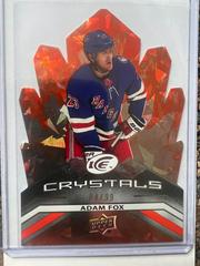 Adam Fox [Orange] Hockey Cards 2021 Upper Deck Ice Crystals Prices