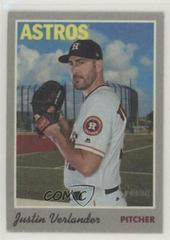 Justin Verlander Baseball Cards 2019 Topps Heritage 1970 Cloth Stickers Prices