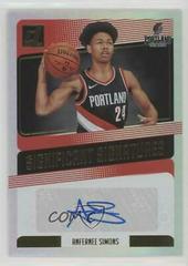 Anfernee Simons Basketball Cards 2018 Panini Donruss Significant Signatures Prices