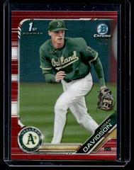 Logan Davidson [Red Refractor] Baseball Cards 2019 Bowman Draft Chrome Prices