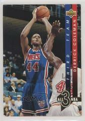 Derrick Coleman #AN12 Basketball Cards 1993 Upper Deck All-NBA Prices