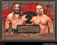 PAC, Hangman Adam Page #T2-1 Wrestling Cards 2021 Upper Deck AEW Spectrum Table for 2 Relics Prices