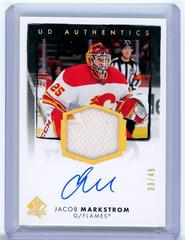 Jacob Markstrom Hockey Cards 2022 SP Authentic UD Autographs Patch Prices