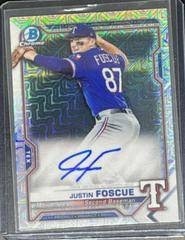 Justin Foscue Baseball Cards 2021 Bowman Chrome Mega Box Mojo Autographs Prices
