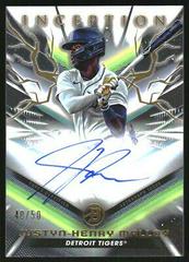 Justyn-Henry Malloy [Gold Foil Electricity] #BPA-JHM Baseball Cards 2023 Bowman Inception Autograph Prices