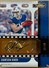 Dawson Knox [Bronze] #SS-DKN Football Cards 2021 Panini Chronicles Signature Series Prices