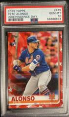 Pete Alonso [Independence Day] Baseball Cards 2019 Topps Prices