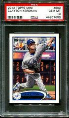 Clayton Kershaw #600 Baseball Cards 2012 Topps Mini Prices