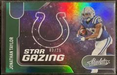 Jonathan Taylor [Spectrum Green] #SG-11 Football Cards 2022 Panini Absolute Star Gazing Prices