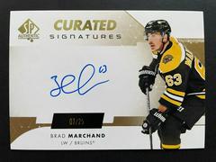 Brad Marchand #SPC-BM Hockey Cards 2022 SP Authentic Curated Signatures Prices