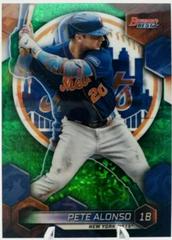 Pete Alonso [Green Mini Diamond] #3 Baseball Cards 2023 Bowman's Best Prices