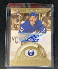 Jack Quinn [Gold Autograph] #TG-4C Hockey Cards 2022 Upper Deck Trilogy Generations Prices