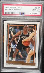 Avery Johnson #287 Basketball Cards 1992 Topps Gold Prices