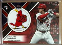 Nolan Gorman [Red] #POTP-NG Baseball Cards 2023 Topps Patchwork of the Past Commemorative Patch Prices