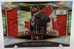 Bret 'Hit Man' Hart [Flash Prizm] Wrestling Cards 2022 Panini Select WWE Global Icons Prices