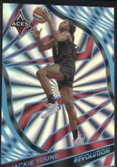 Jackie Young [Sunburst] #4 Basketball Cards 2022 Panini Revolution WNBA Prices