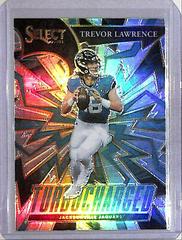 Trevor Lawrence [Silver] #TUR-1 Football Cards 2021 Panini Select Turbocharged Prices