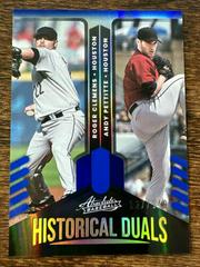 Andy Pettitte, Roger Clemens [Spectrum Blue] #HD-RA Baseball Cards 2022 Panini Absolute Historical Duals Prices