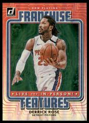 Derrick Rose [Green Flood] #9 Basketball Cards 2020 Donruss Franchise Features Prices